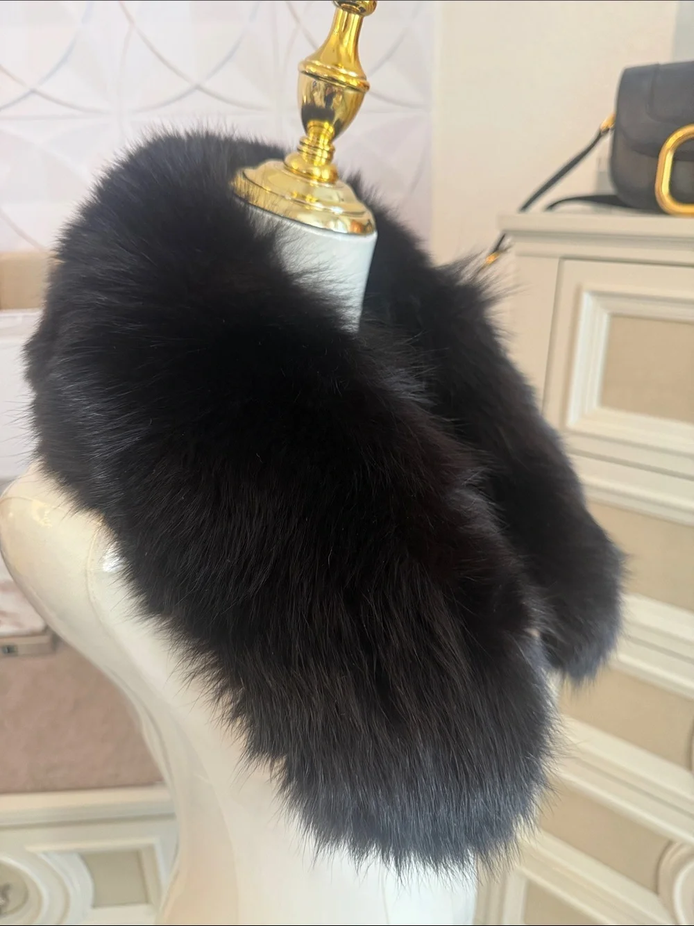 Real Fox fur thick collar